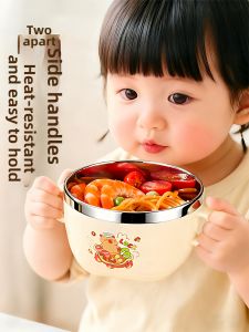 XIAOCHUSHU | Food-Grade Heat Resistant Durable Childs Bowl