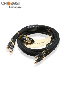 Choseal | HiFi Single Crystal Copper Audio Cable Dual RCA Connectors