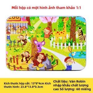 WEITUBAOBAO | Bộ Ghép Hình Gỗ Dạy Học cho Trẻ 3-5-6-7 Tuổi