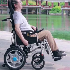Electric Wheel Chair For Elderly Electric Wheelchair Lightweight Travel Wheel Chairs Foldable Lightweight Automatic Inligent Four-Wheel Scooter 13dian