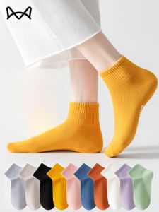 MiiOW | Tất ngắn nữ MiiOW thoáng khí thấm hút mồ hôi kháng khuẩn bằng cotton Xinjiang 10A Tất chống mùi Tất ngắn MiiOW mùa xuân hè