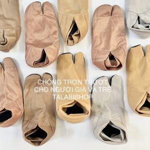 Vớ đi trong nhà tất chân xỏ ngón chống trơn trượt dễ mang giữ ấm Talabishop chất Cotton thoáng mát thâm mồ hôi