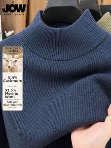 JOW | Cashmere & Wool High Neck Knitted Sweater Men