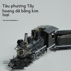 Mô Hình Tàu Hỏa Hơi Nước Bằng Kim Loại Khối Xếp Hình 3D Tự Làm Dành Cho Người Lớn Mô Hình Lắp Ráp Thủ Công Bằng Sắt