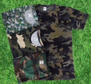 BAJU T-SHIRT ARMY COTTON SOLDIERS SHIRT  S+5XL100%Cotton160GSM Avalble Color With Design.