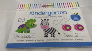 Little Genius Kindergarten Giant Book for Kids Fun Pad Educational Activity 64 Pages with 80 Reward Stickers Ages 4-5