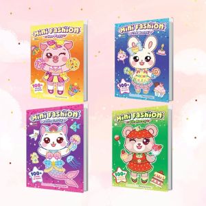 Combo Mini Fashion (Bóc Dán Hơn 400+ stickers) - 4 Cuốn