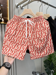 กางเกงขาสั้นชายทรงหลวมสบาย ๆ ฤดูร้อน แห้งเร็ว ระบายอากาศได้ดี กางเกงขาสั้นชายหาด 4 ส่วน ทรงหลวม ทรงบาง ทรงหลวม ทรงหลวม ทรงบาง