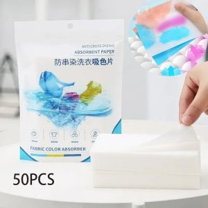 50/100pcs Laundry Detergent Anti Cross Mixing Color Absorbing Film Washing Machine  Clothes Anti  Dyeing Color Absorbing Film