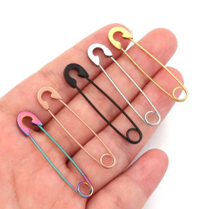 2pcs/Lot 39mm Stainless Steel Safety Pins DIY Home Sewing Tools Accessory Needles Large Safety Pin Small Brooch Wholesale