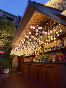 Solar Outdoor Lights Waterproof Line Ball String Garden Balcony Decorative Color Lights Patio Fence Arrangement Lamp Band