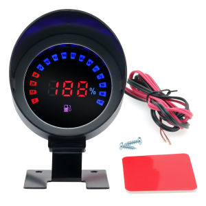 12V 24V Car Truck Fuel Level Gauge LCD Digital Car Gauge Meter For Truck Motorcycle Car Oil Tank 12V 24V Fuel Meters Indicator