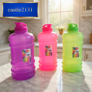 2.2L Water Bottle Jug with Lid Durable Portable Pitcher Drinkware Reusable Tumbler