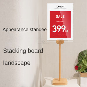 FANTASY T MALL SVIAO A3 A4 High-grade Price Display Board Import Building Blocks Acrylic Desktop Promotion Signboard Card Racks Poster Picture Label Billboard Price Promotion Display Stand Display Holder Promotional tool for brand counters Flexible Use
