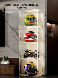 AMU·PIGGY | Dustproof Transparent Helmet Storage Box