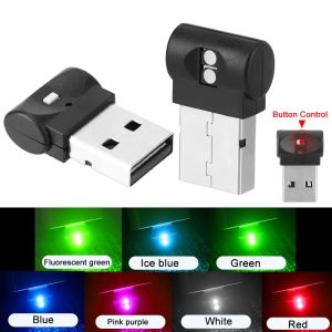 7 Colors Mini USB Light LED Modeling Car Ambient Light Neon Interior Light Car Atmosphere Lamp for Holiday Party Karaoke  Decorative