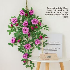 Simulated Greenery Rose Vine Wall Decor