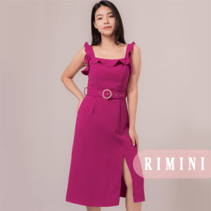 RIMINI - Dress Cewe Gaun Pesta Simple Valentine Midi XS-XL- Aimee Dress 593