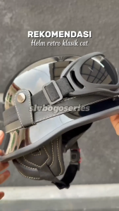 Helm Chips Retro Helm Nazi Cat Glossy PREMIUM Variasi Helm Saja/Kacamata/Helm Club/Helm Klassik