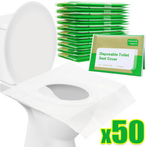50/30/10pcs Disposable Toilet Seat Cover Flushable Toilet Paper Mat for Travel Camping Hotel Bathroom