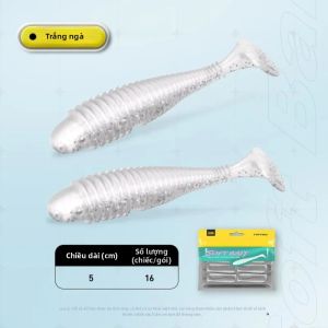 TRY&V | Mồi Câu Giả TRUVEX T Tail Soft Swimbait 5cm/7.2cm Mồi Rung Giả Dạng Cá Dùng Cho Cá Chó Cá Mú Cá Vược - Sử Dụng Được Ở Biển Và Sông