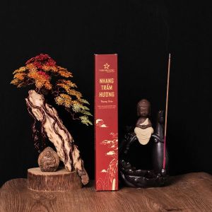 Nhang trầm hương sạch cao cấp không hóa chất Thiên Mộc Hương mùi thơm dịu nhẹ an toàn sức khỏe dài 30cm
