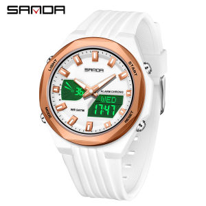 Đồng hồ kỹ thuật số Quà tặng Trung tính đồng hồ thể thao SANDA Đồng hồ Đồng hồ đeo tay thạch anh báo thức giấc ngủ worldtime stopwatcth đếm ngược sinh viên trẻ em xem vài Bộ đồng hồ thời trang giản dị