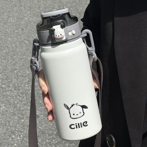 Cốc Nước Thể Thao Bằng Thép Không Gỉ 316 Cỡ Lớn Có Van Chui Cốc Nước Bằng Nhựa PP Cốc Nước Giữ Nhiệt Cho Nam Và Nữ