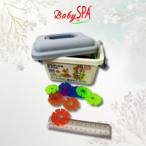 ♥♥♥ 𝐒𝐆 𝐒𝐞𝐥𝐥𝐞𝐫 BabySPA Snowflakes Building Blocks – 210PCS Creative Construction Set