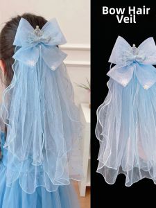 DUBAO | Princess Style Blue Bow Clip