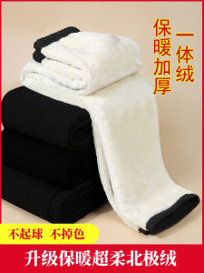 Thickened Fleece Womens Pants for Mom And Grandma Spring Autumn Winter Casual Comfortable Cotton Outerwear Trousers