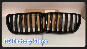 For BMW X3 E83 2007-2010 Front Bumper Kidney Grille Glossy Black Racing Grill Single Slat Sport Cover