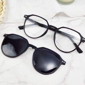 Kacamata Clip On Wanita & Pria: Fashion Photocromic Minus Anti Radiasi Elastik TR90 Frame AntiBlueray Silau Sinar Bluecromic UV400 Polarized Hitam Komputer HP Kaca Mata Optik