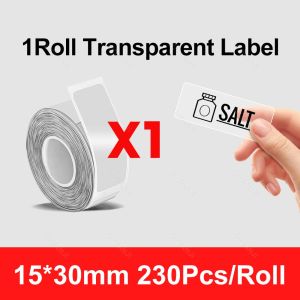 Marklife P15 Label Sticker Paper Roll Thermal Self-adhesive White Color Transparents Tape Paper For Mini Thermal Printer D30 P12