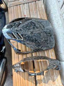 tameng depan dan batok depan mio sporty karbon forget