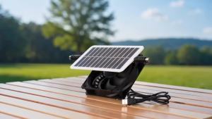Solar Fan Solar Power Panel Exhaust Fan 15W Energy Saving Odor Removal Portable Solar Powered Air Extractor for Pet Houses RVs