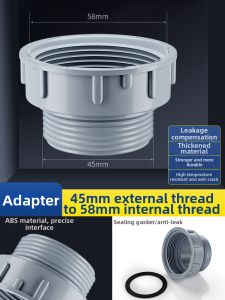 SUNINLIFE | Dual Head Sink Drain Connector Universal Double Threaded