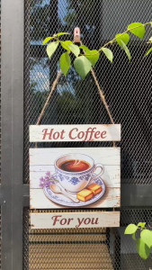 Coffee Themed Hanging Wall Decor - Unique Coffee-Inspired Design