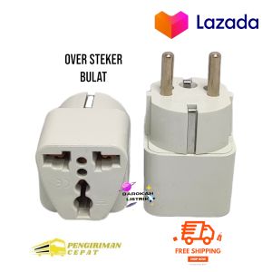 OVER STEKER ADAPTOR TRAVEL UNIVERSAL STEKER ADAPTOR TRAVEL KAKI 3 KE 2 TRAVELADAPTER COLOKAN LISTRIK