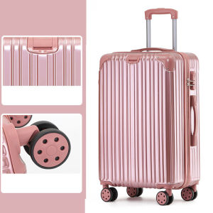 New 20"22"24"26"28 Inch Carrier Ladys Carry-on Pink Travel Suitcase With Wheels Large Trolley Roller Luggage Bag Check-in Case For Men Free Shipping