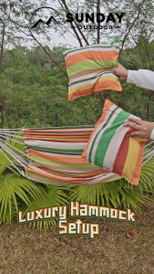 Sunday Outdoor Hammock Chair Hanging Rope Swinging Chair for Indoor Outdoor
