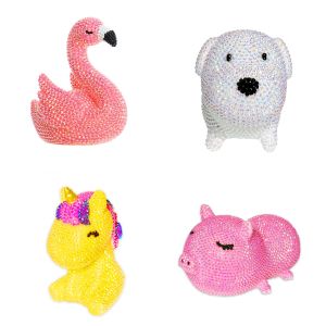 1 set of DIY animal diamond art night light little pig diamond art Led night light kit swan diamond painting night light kit
