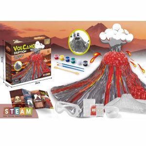 Creative Volcano Eruption Experiment Set DIY Painting Coloring Kit Child Popular Science ToyBirthday Gifts for Boys and Girls