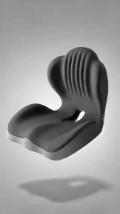 Memory Foam Lumbar Support Pillow | Ergonomic Car Seat Back Cushion for Office Chair Pain Relief