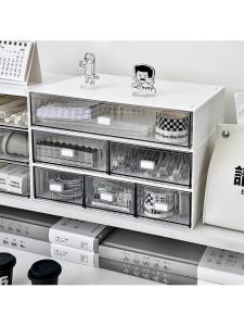 BOJIAJIAJU | Acrylic Drawer-type Storage Box for Office and Study Desk Stationery  Transparent