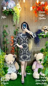Dress Rajut Wanita Batika Knit detail keterangan ada digambar import kualitas import 350gram