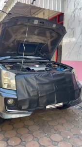 MATTEO ผ้าคลุมซ่อมรถยนต์ ป้องกันรอยขูดขีด ทำจากหนัง PU เนื้อหนา ทนทาน (1 ชื้น) เเบบตะขอเเละเเบบเเม่เหล็ก car repair  chemical PU leather durablNo.3600