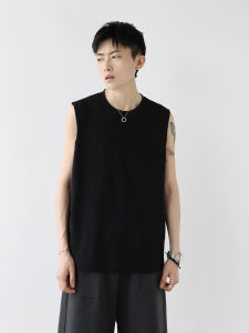 White Cotton round Neck Vest Basic Summer Inner Wear Mens T-Shirt Standard Fit Casual Style Youth Popular CT08