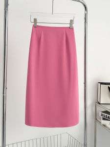 Pink Asymmetrical Mini Skirt Womens Mid-Length Wrap Bodycon Skirts Summer New Design Slimming High Waist A-Line Skirts