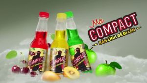 Nước tăng lực COMPACT hương vị cherry chai 330ml